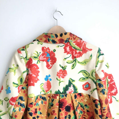 Elevenses rare leopard lily floral jacket - size 8