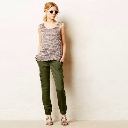 Elevenses Aubrey Satin Cargo Joggers - size 6