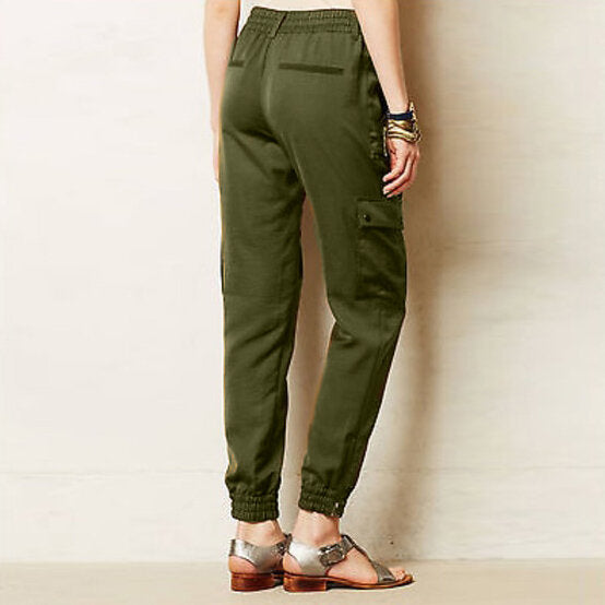 Elevenses Aubrey Satin Cargo Joggers - size 6