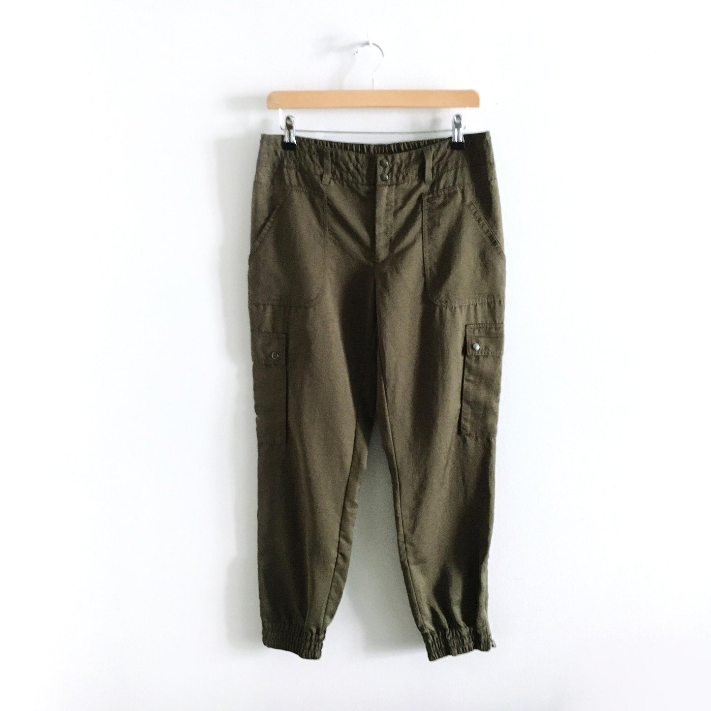 Elevenses Aubrey Satin Cargo Joggers - size 6