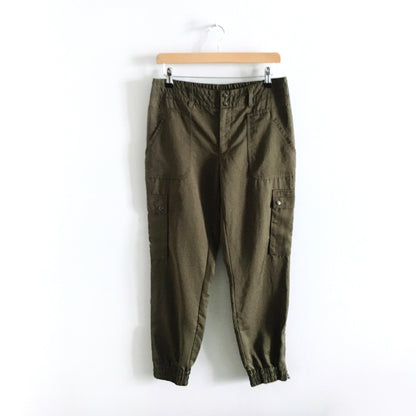 Elevenses Aubrey Satin Cargo Joggers - size 6