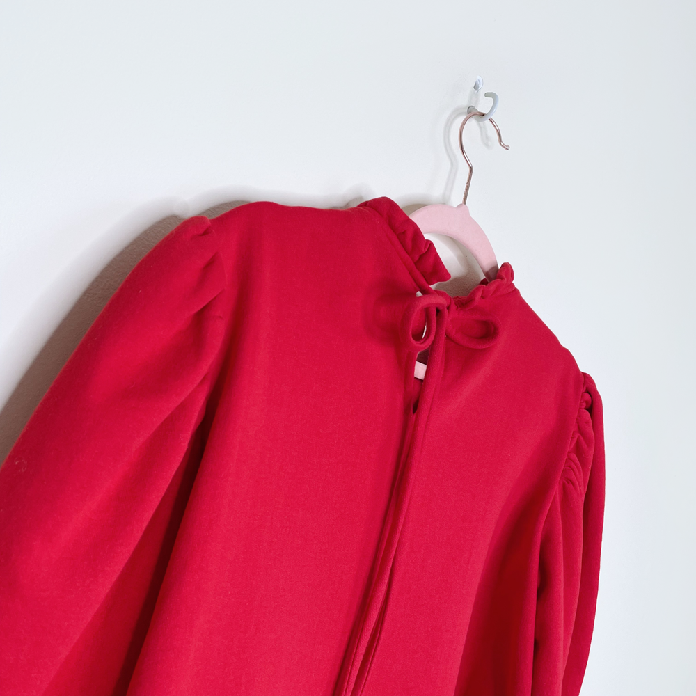eliza faulkner luella puff shoulder sweatshirt - size medium