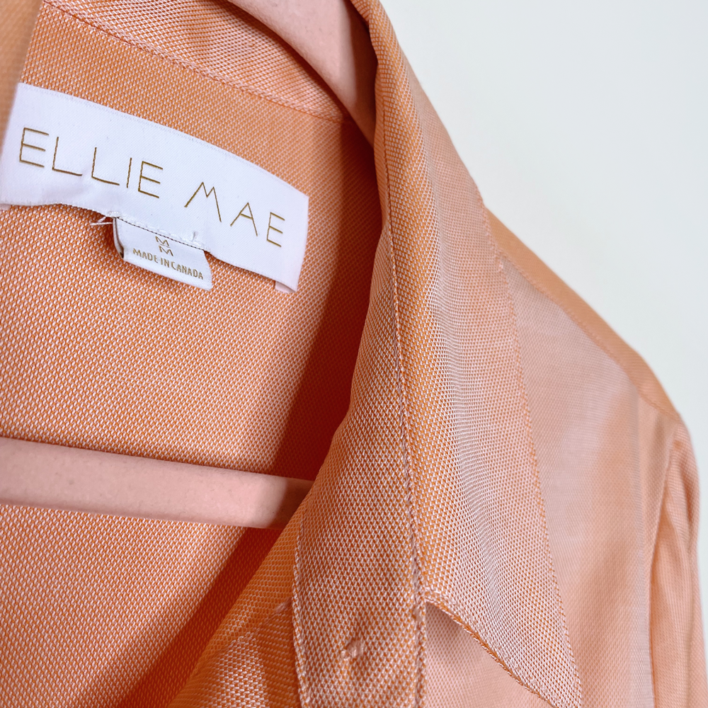 ellie mae marvin button down shirt in sherbert - size medium
