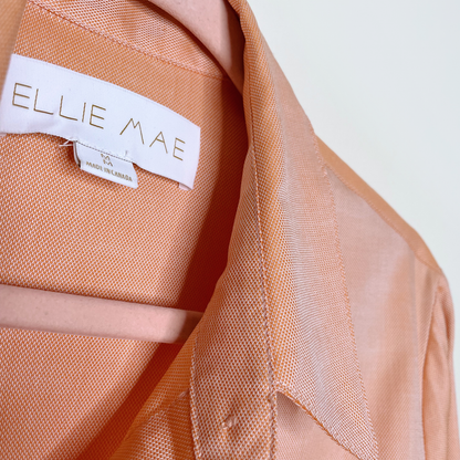 ellie mae marvin button down shirt in sherbert - size medium
