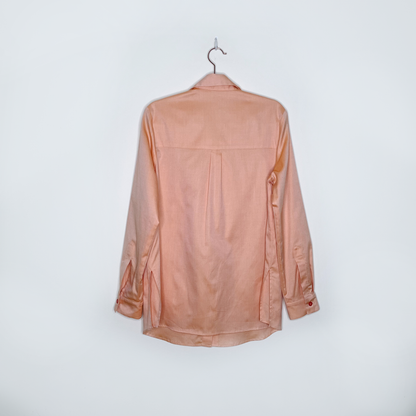 ellie mae marvin button down shirt in sherbert - size medium