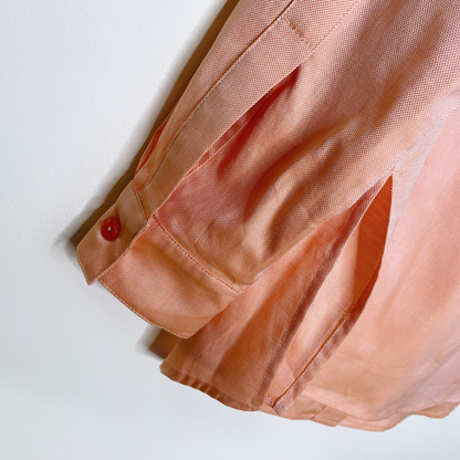 ellie mae marvin button down shirt in sherbert - size medium