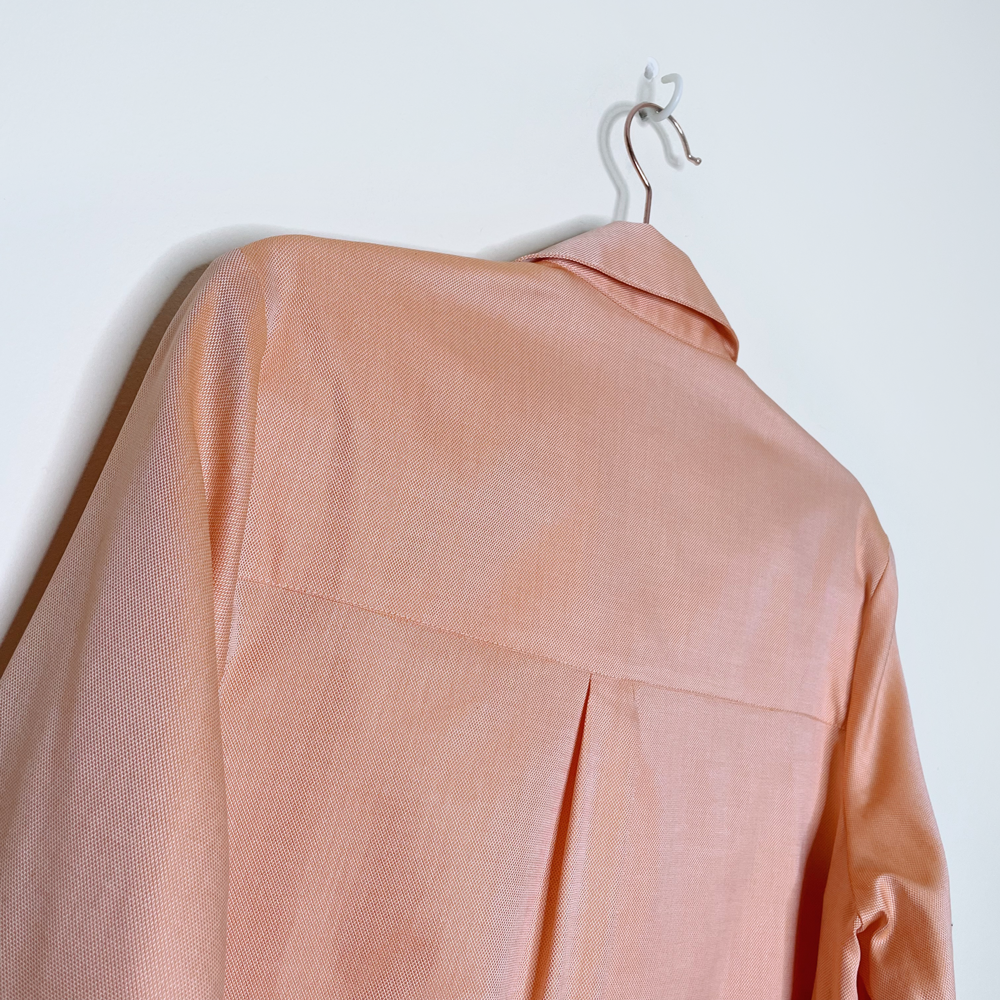 ellie mae marvin button down shirt in sherbert - size medium