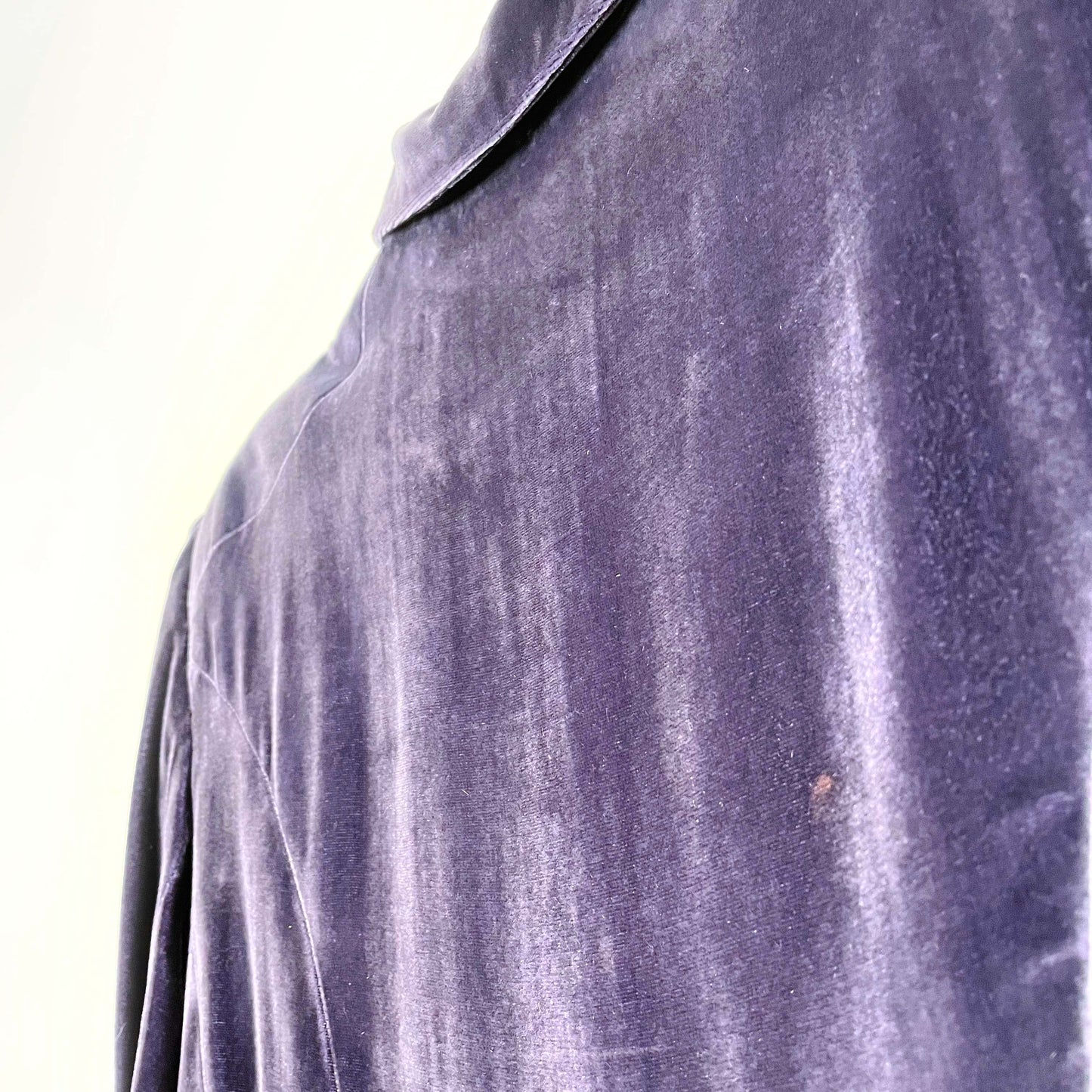 emanuel ungaro purple silk-blend velvet fitted blazer - size 6