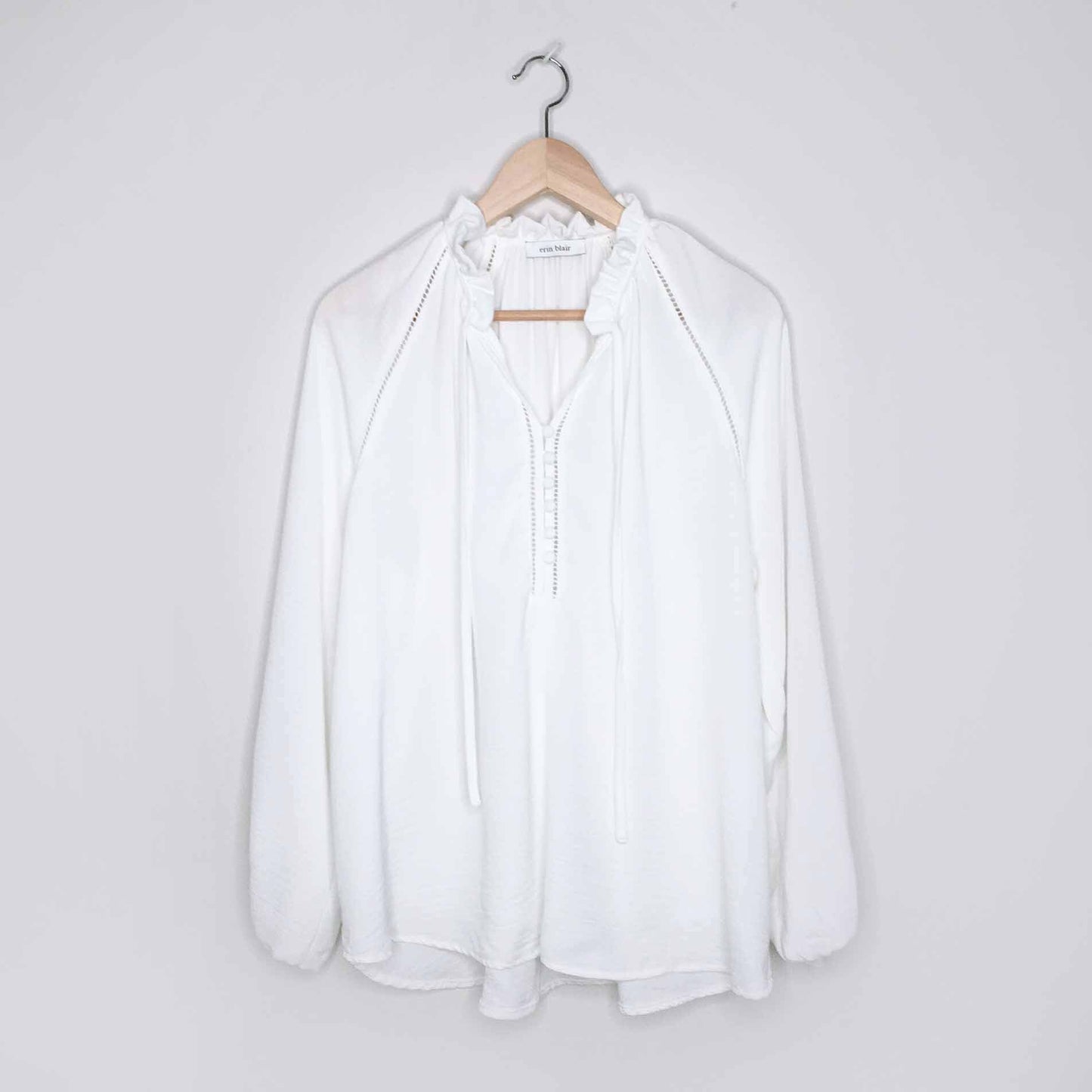 Erin Blair white boho blouse - size Large