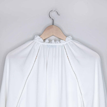 Erin Blair white boho blouse - size Large