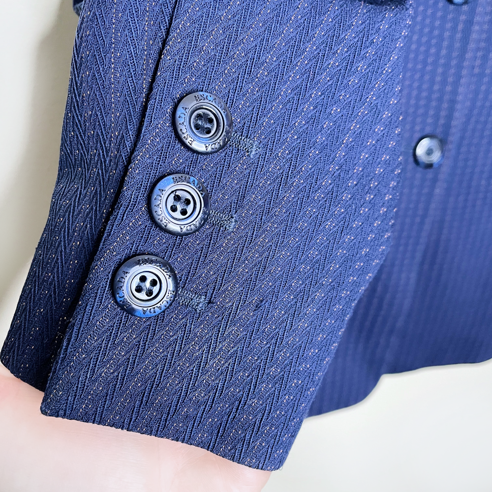 vintage escada wool-blend pant suit - size 36