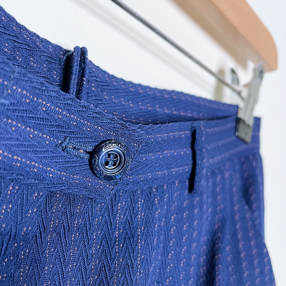 vintage escada wool-blend pant suit - size 36