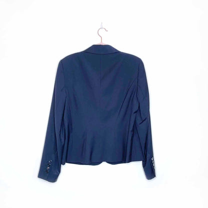 escada blue viscose career blazer - size 42