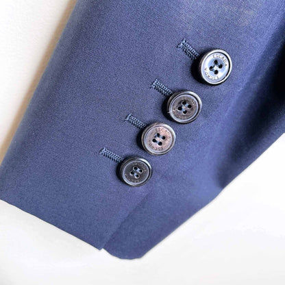 escada blue viscose career blazer - size 42