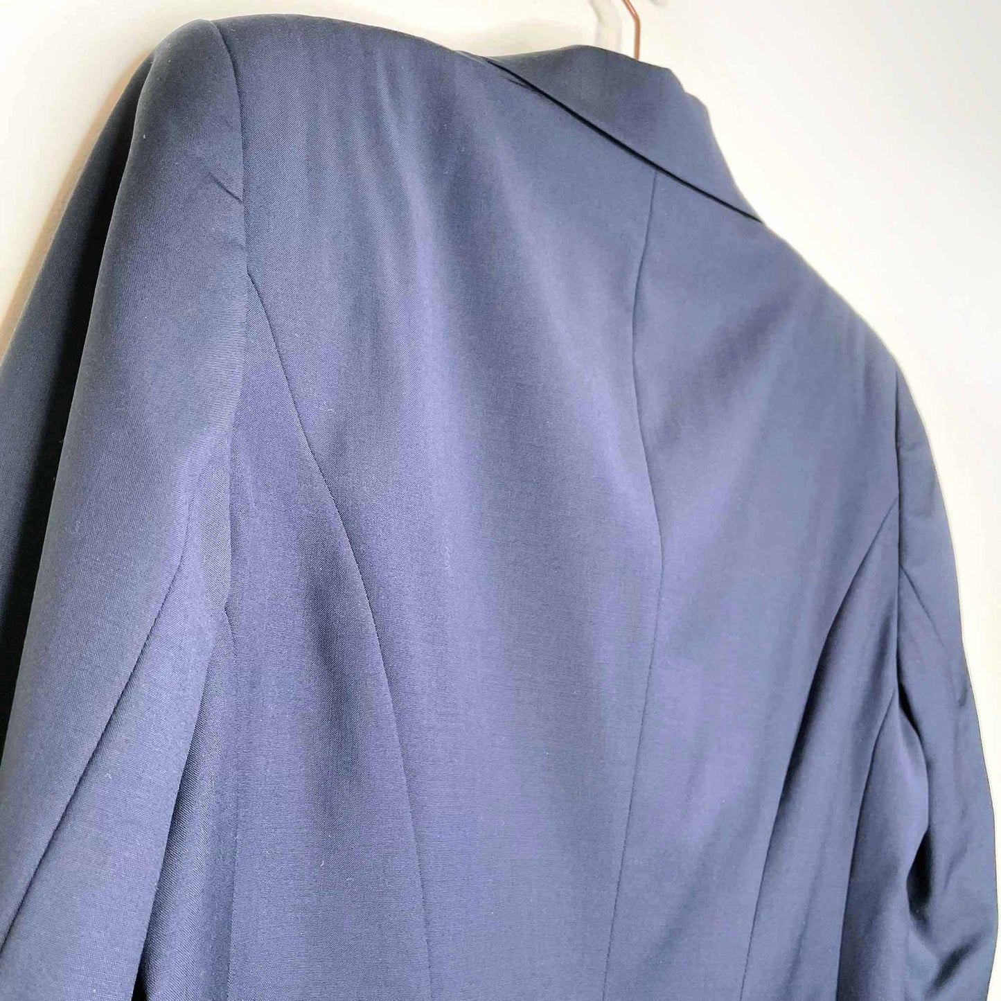 escada blue viscose career blazer - size 42