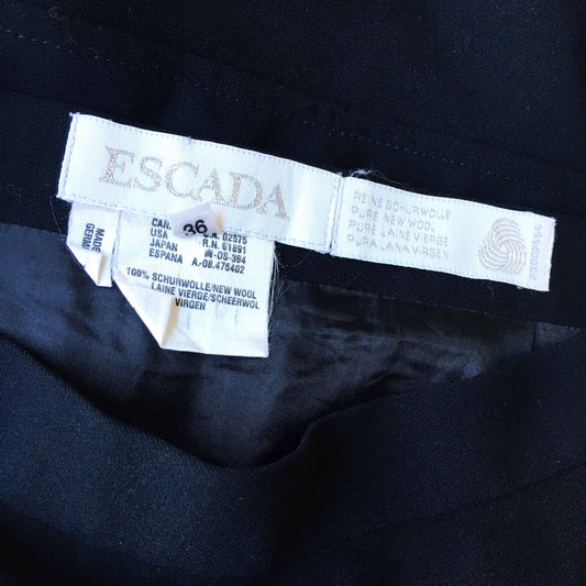 escada high rise wool peplum skirt - size 36