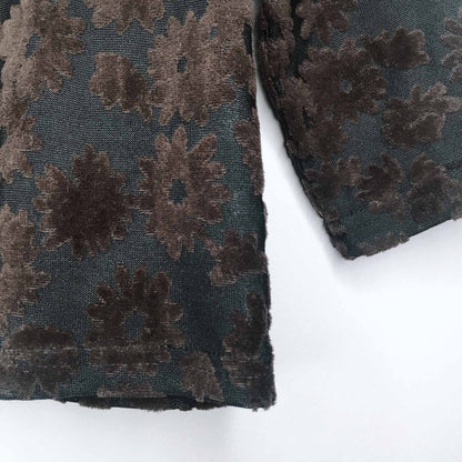 Vintage Esprit velvet daisy burnout crop - size Small