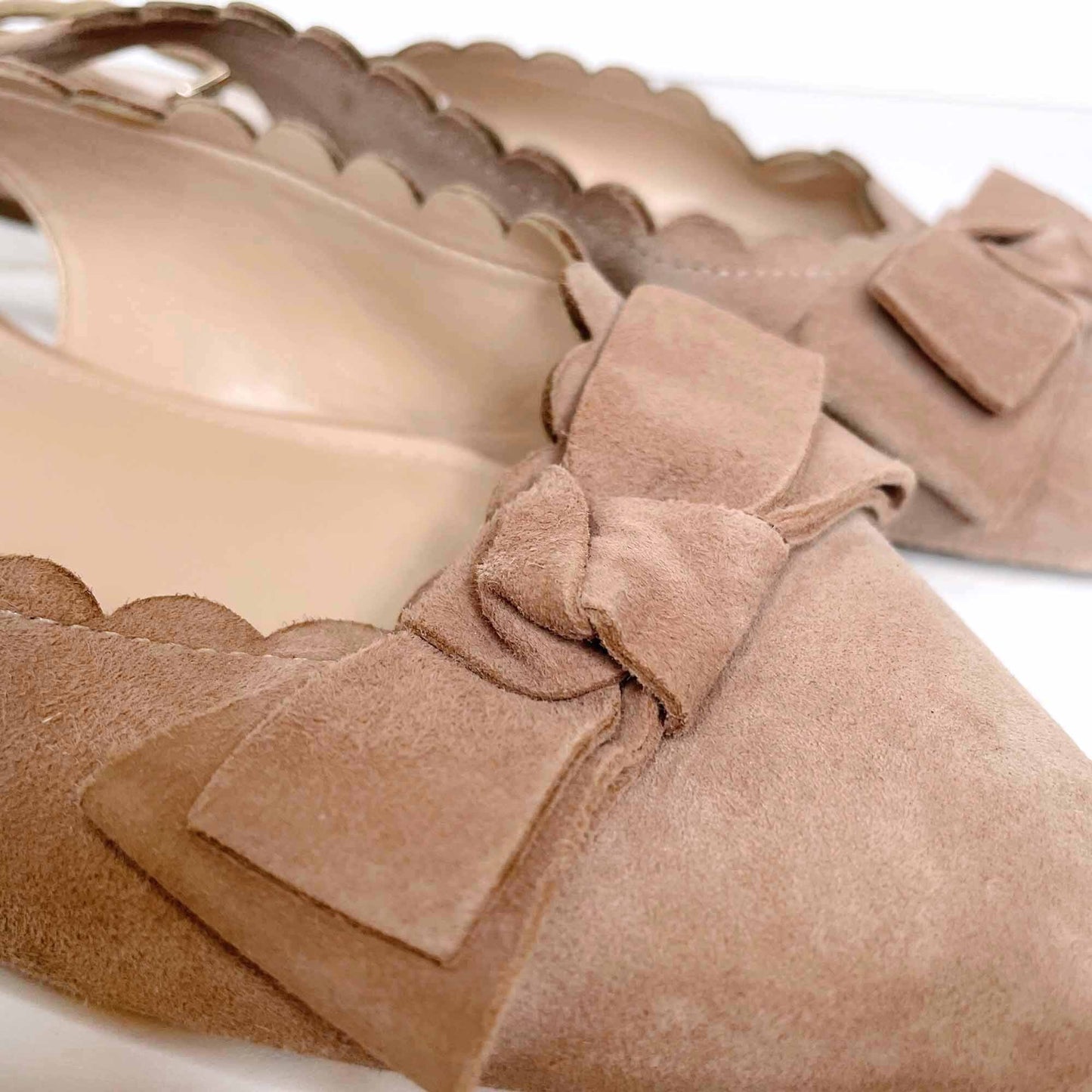 essex lane leather el-taliah slingback flats - size 10