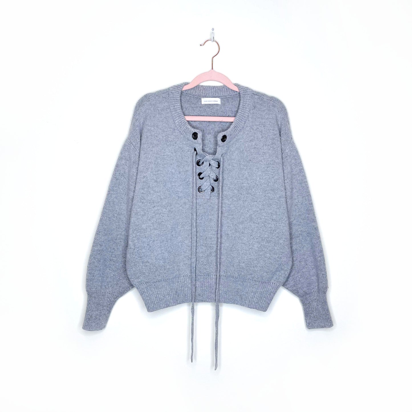 isabel marant étoile grey wool-blend sweater - size small