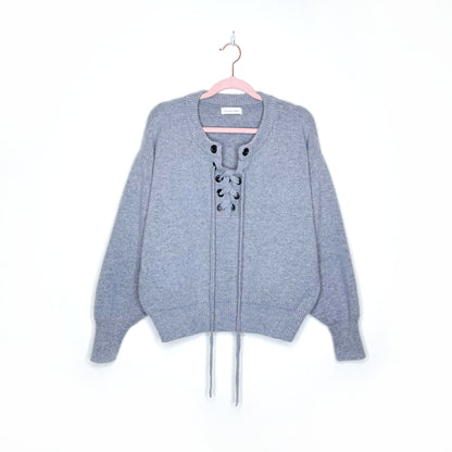 isabel marant étoile grey wool-blend sweater - size small