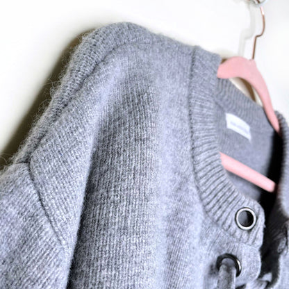 isabel marant étoile grey wool-blend sweater - size small