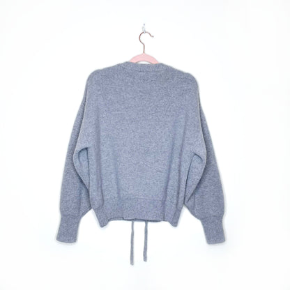 isabel marant étoile grey wool-blend sweater - size small
