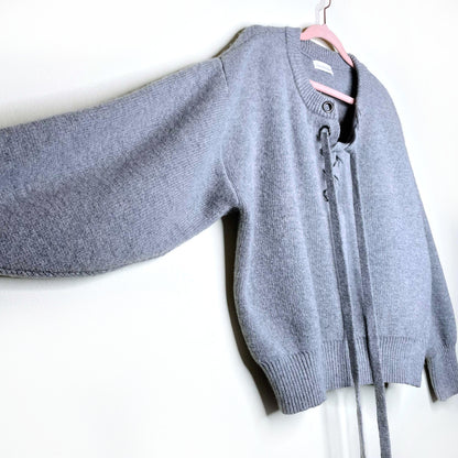 isabel marant étoile grey wool-blend sweater - size small