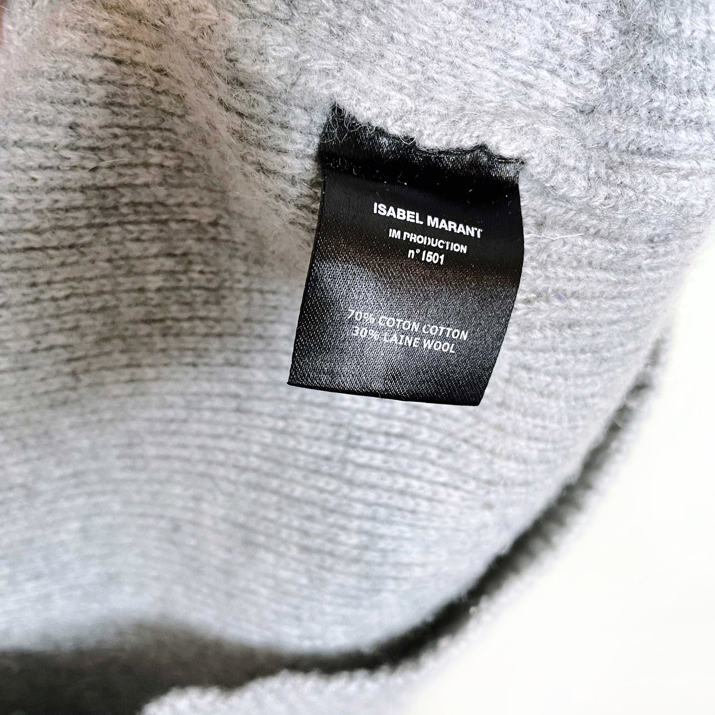 isabel marant étoile grey wool-blend sweater - size small