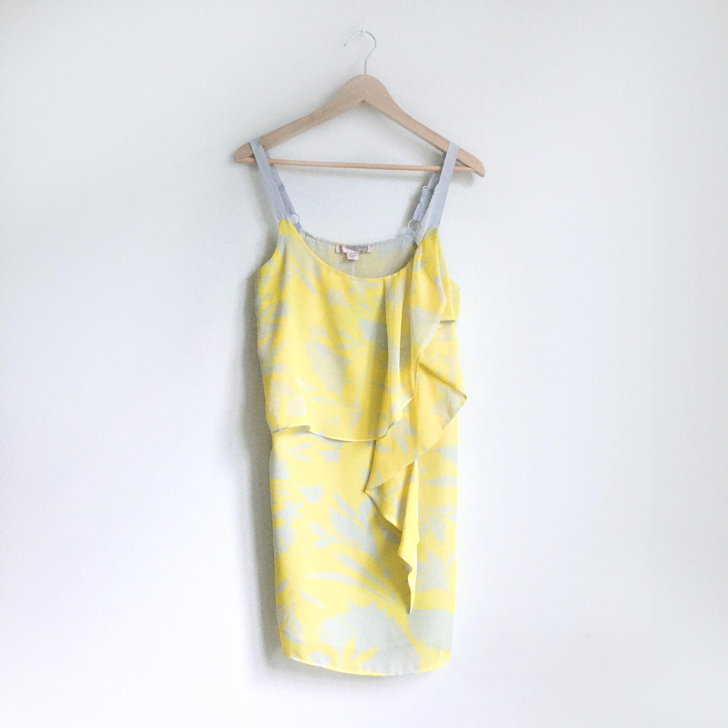 F21 yellow chiffon summer dress - size Small