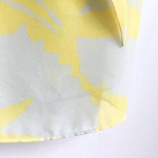 F21 yellow chiffon summer dress - size Small