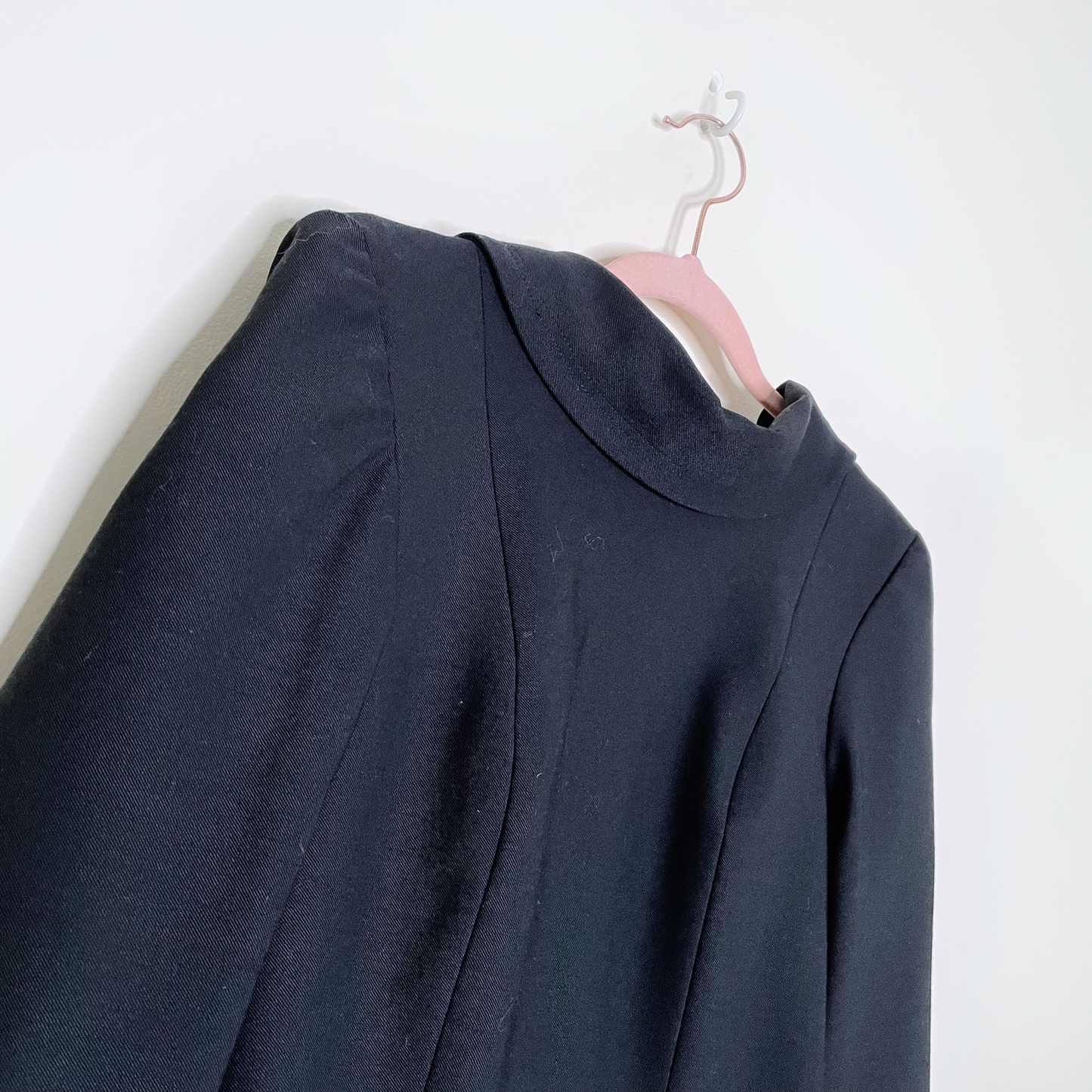 faith connexion black back forward tailored dress - size small