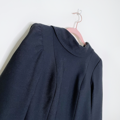 faith connexion black back forward tailored dress - size small