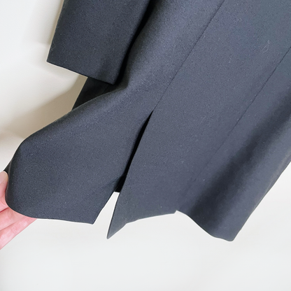 faith connexion black back forward tailored dress - size small