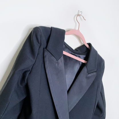 faith connexion black back forward tailored dress - size small