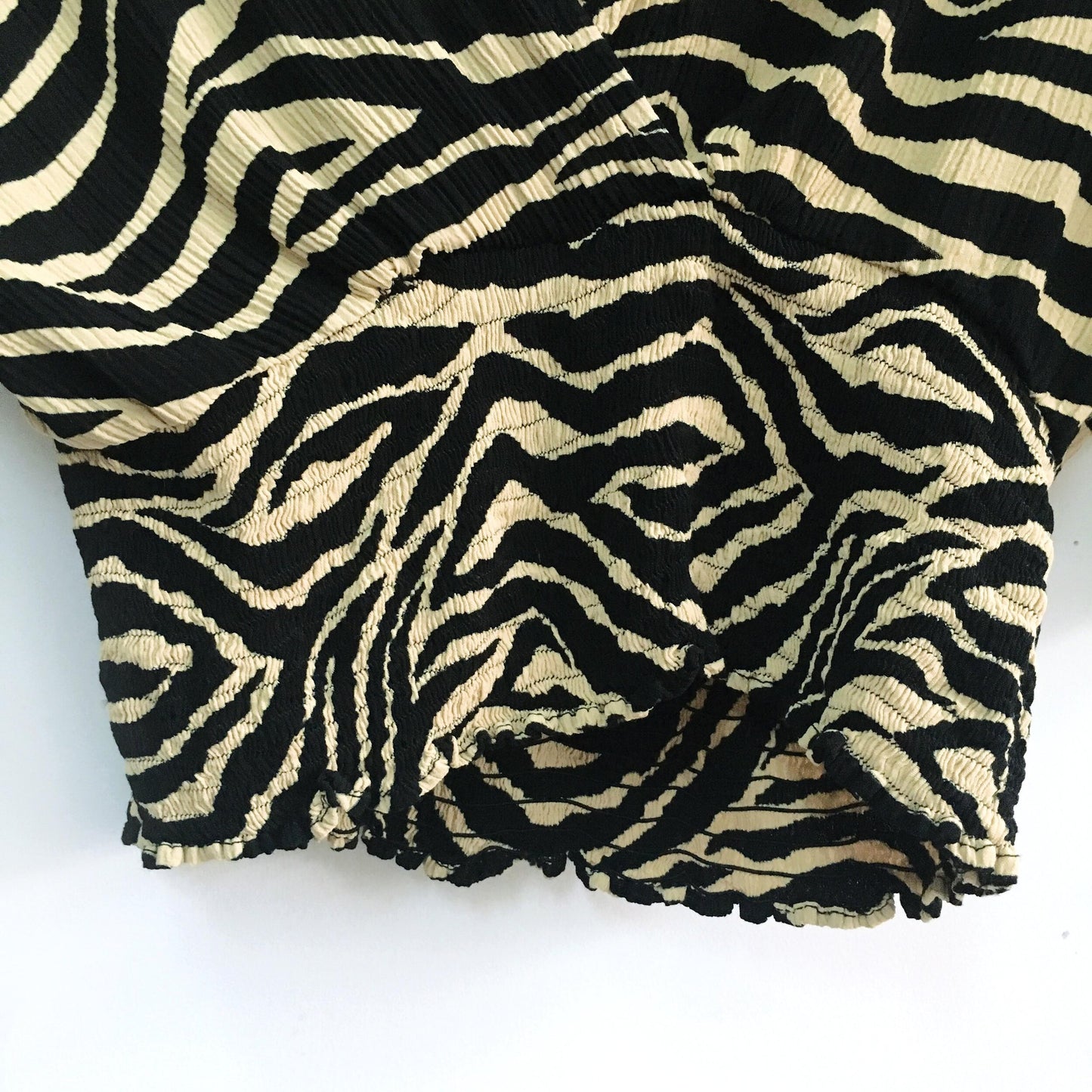 Faithfull Oma Top - Amaia Zebra Print - size Medium