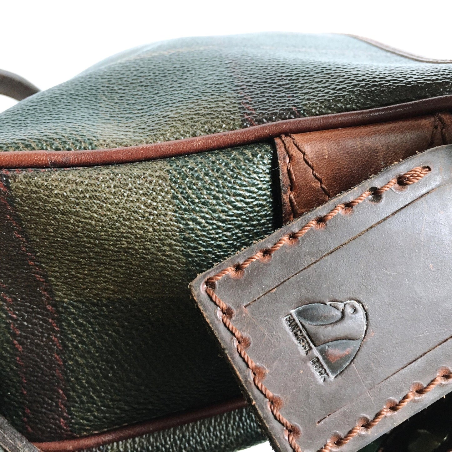 Vintage Fanciful Duck leather satchel