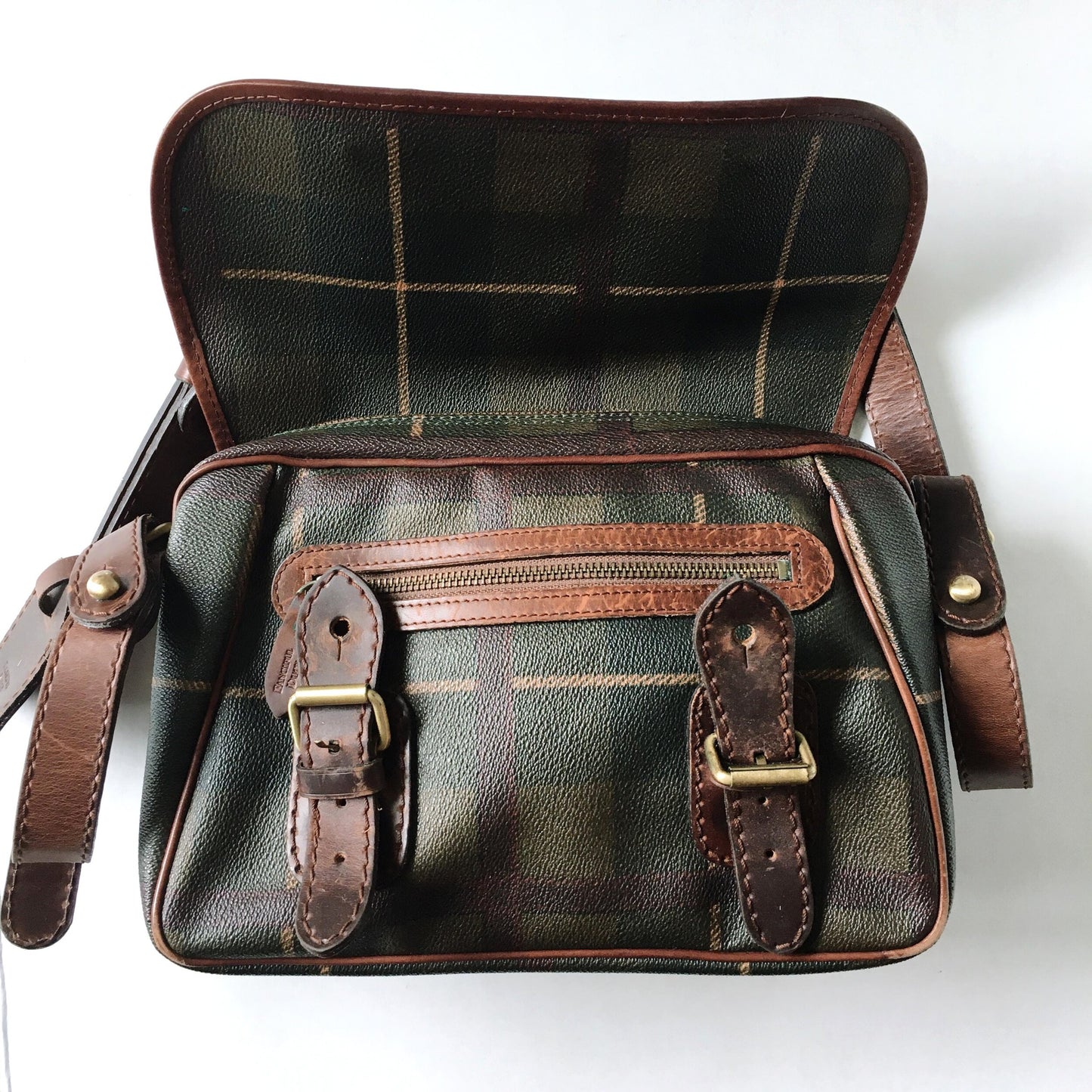 Vintage Fanciful Duck leather satchel