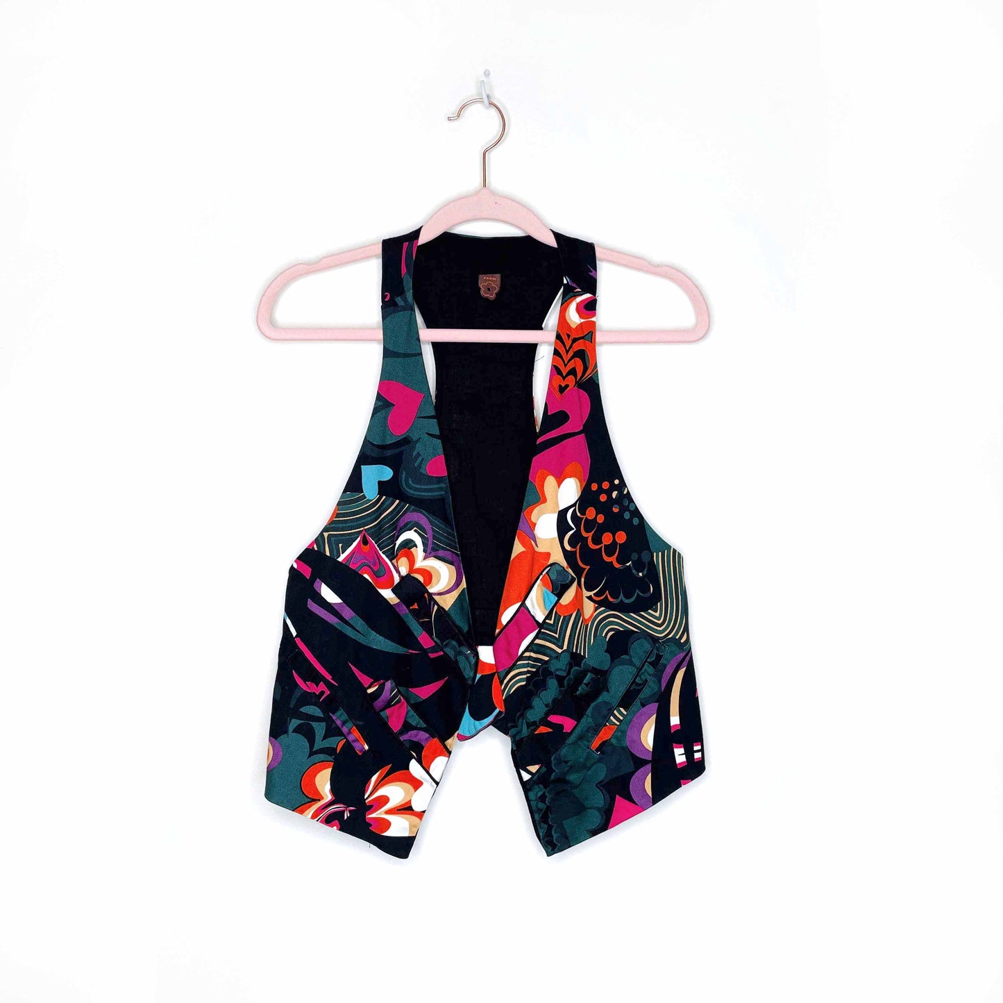 farm rio tropical open vest - size medium