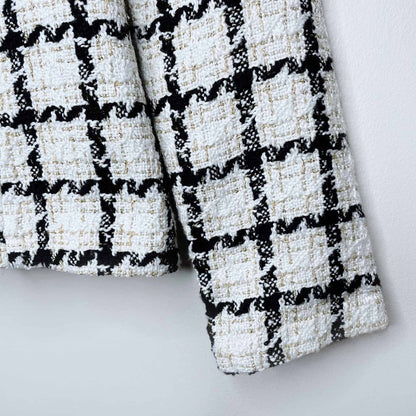 NWT Fashion NOVA A little baggage tweed blazer - size Small