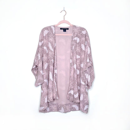 french connection pink short kimono - size m/l