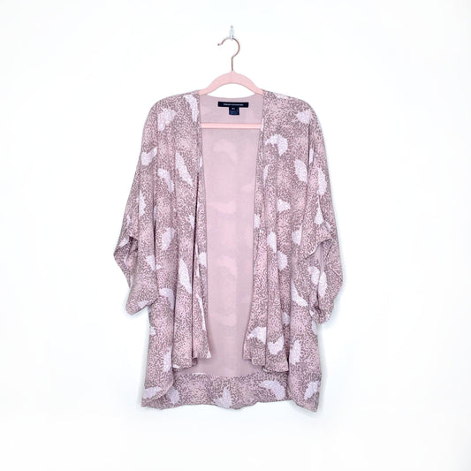 french connection pink short kimono - size m/l