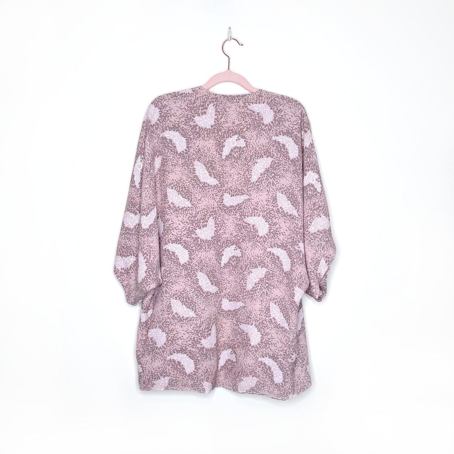french connection pink short kimono - size m/l