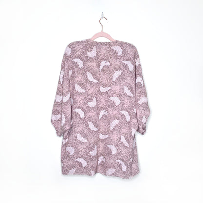 french connection pink short kimono - size m/l