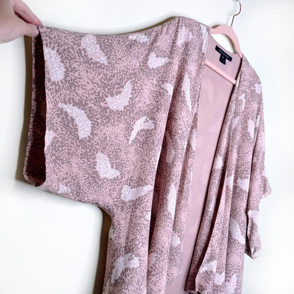 french connection pink short kimono - size m/l