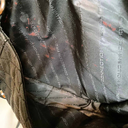 french connection faux leather quilted belt strap crossbody