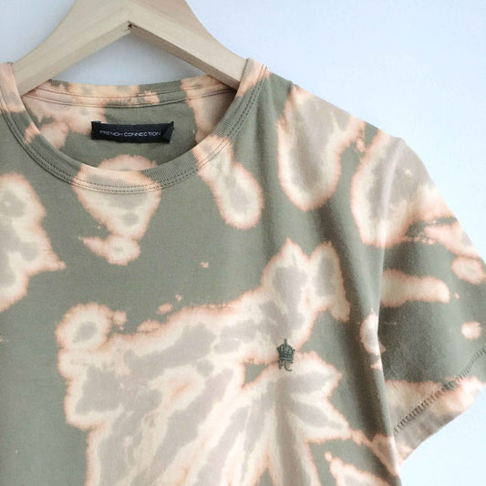 French Connection bleach tie dye tee - size Medium