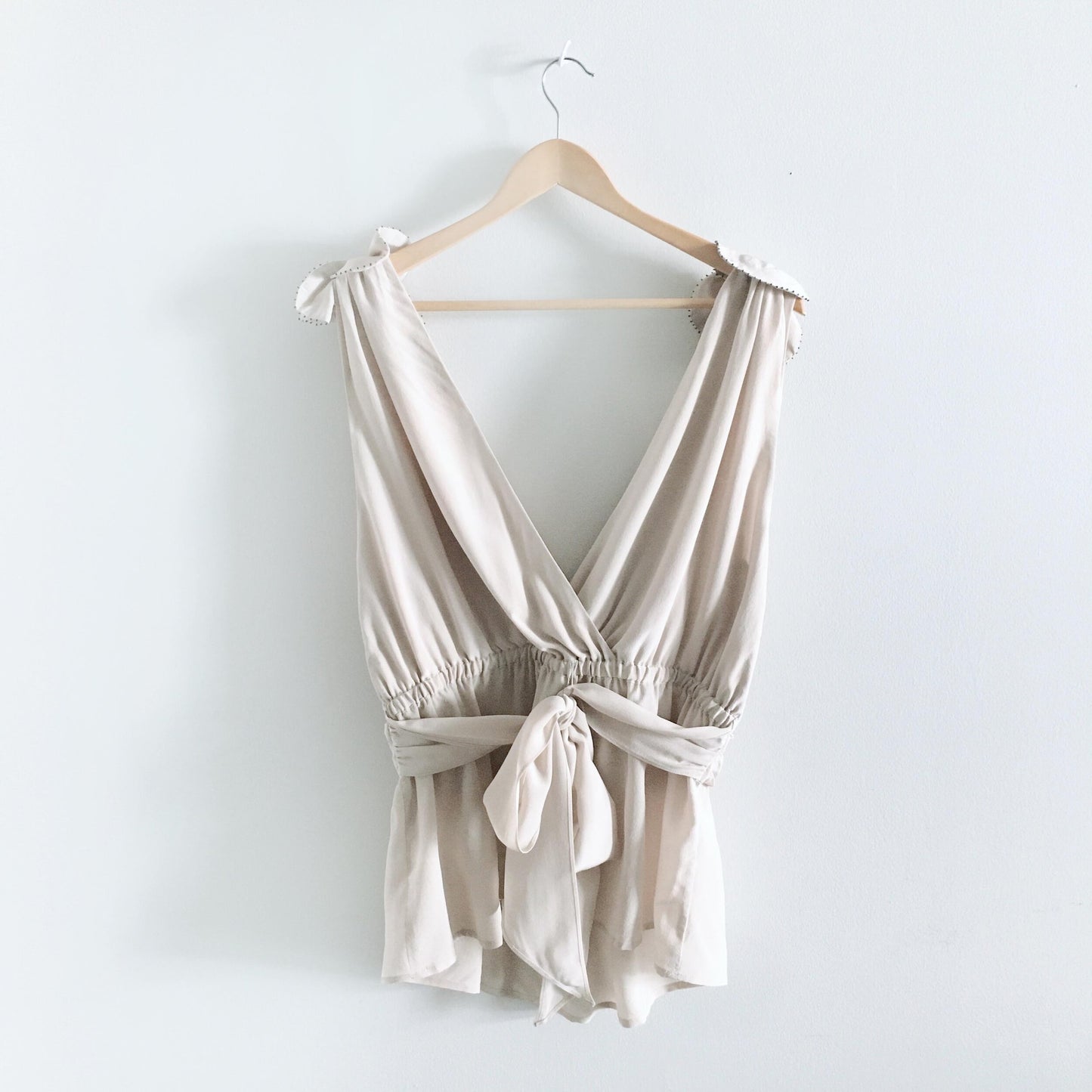 French Connection rose shoulder silk top - size 10