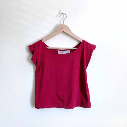 Vintage French Connection cropped tee - size Small