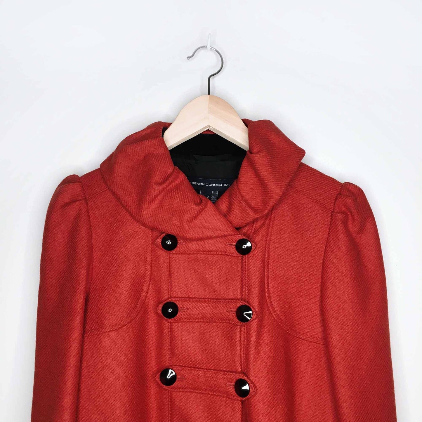 French Connection wool double breasted jacket - size 6