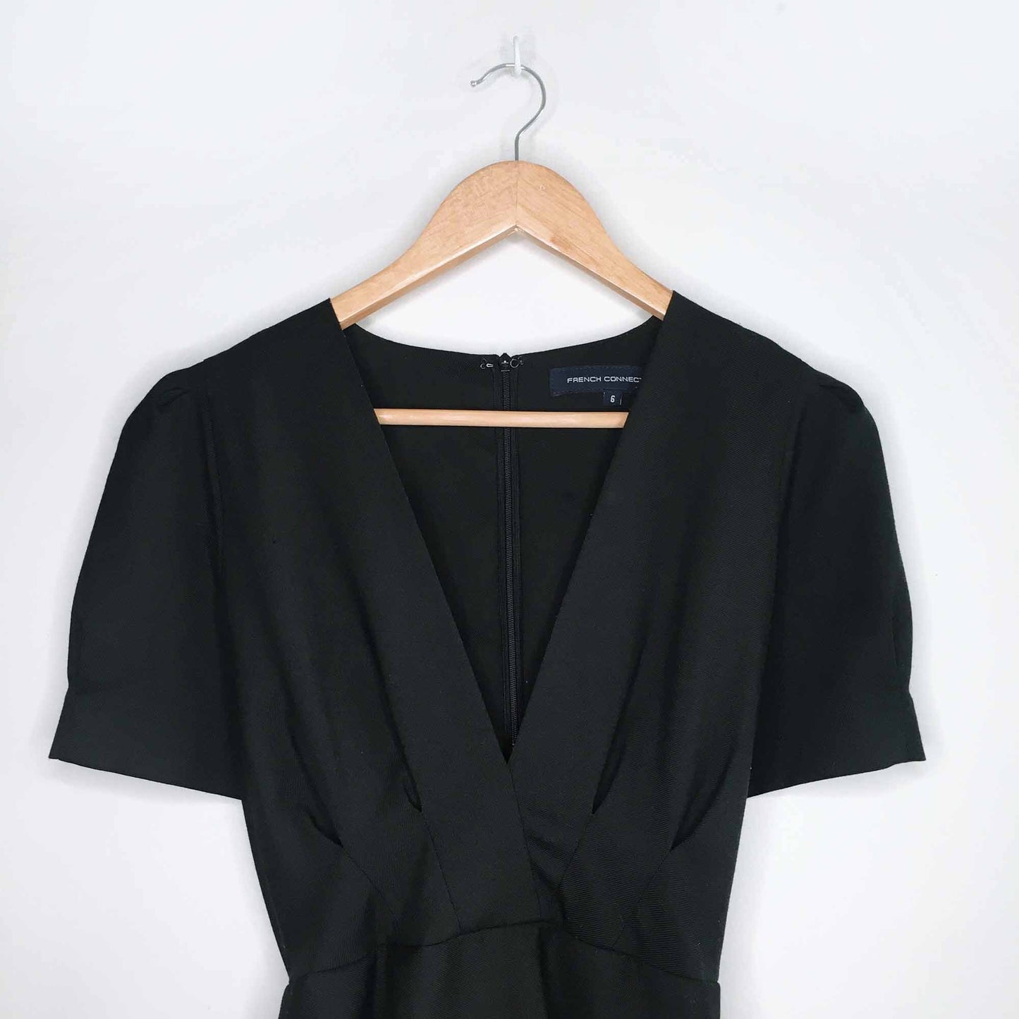 French Connection wool-blend tie-back jumper - size 6